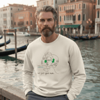 No Shit Shirts - Sweatshirt (Frontprint Large): Support women. Not just your mom - Society & Patriarchy - basic