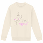 No Shit Shirts - Sweatshirt (Frontprint Large): We all have nipples! - Body & Autonomy & Sexism - basic