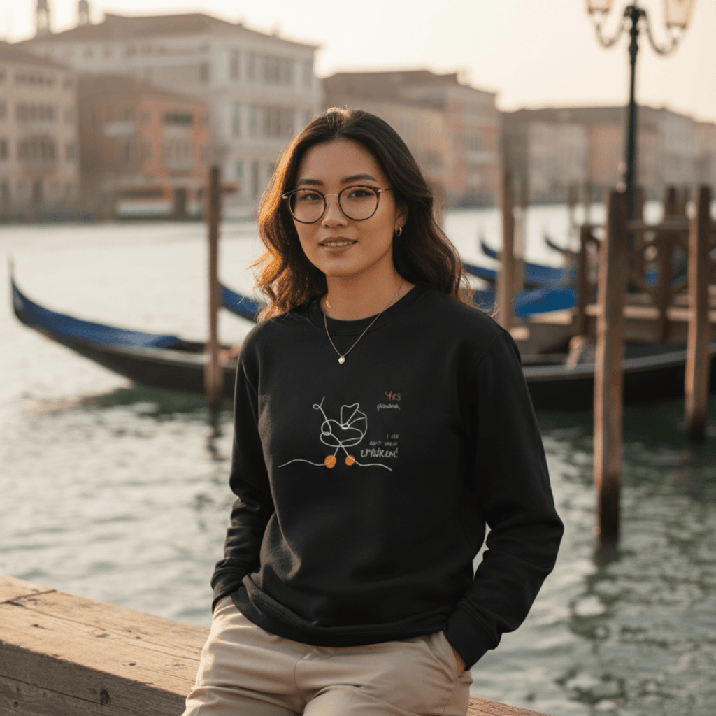 No Shit Shirts - Sweatshirt (Frontprint Large): Yes, grandma, I still don’t want children - Gender Roles - basic