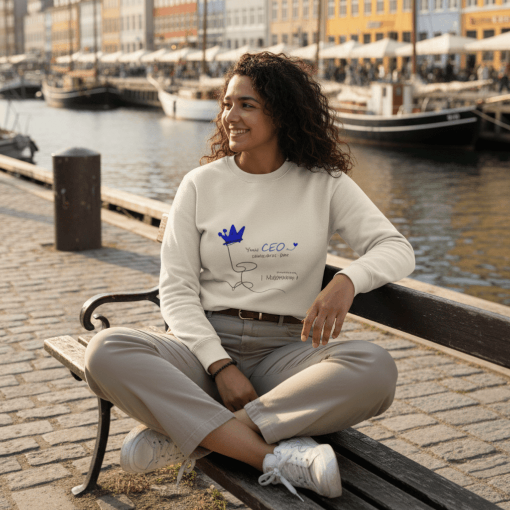 No Shit Shirts - Sweatshirt (Frontprint Large): Your CEO is someone’s son. Shocking, I know. - Equal Pay - basic