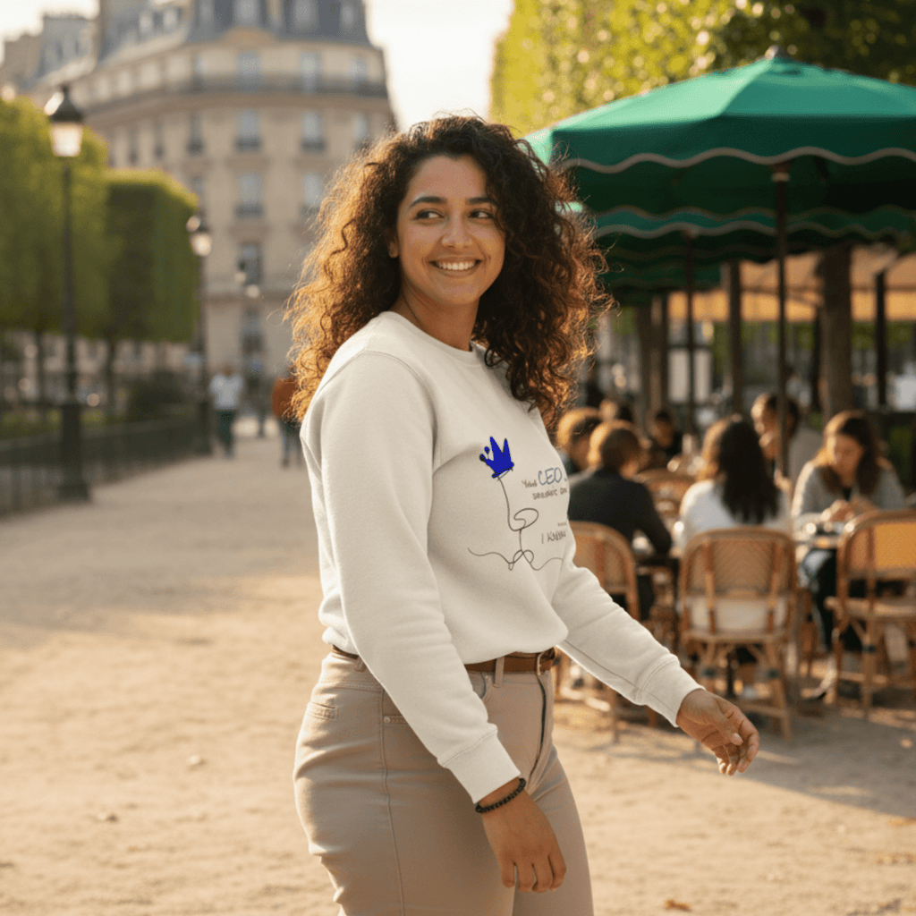 No Shit Shirts - Sweatshirt (Frontprint Large): Your CEO is someone’s son. Shocking, I know. - Equal Pay - basic