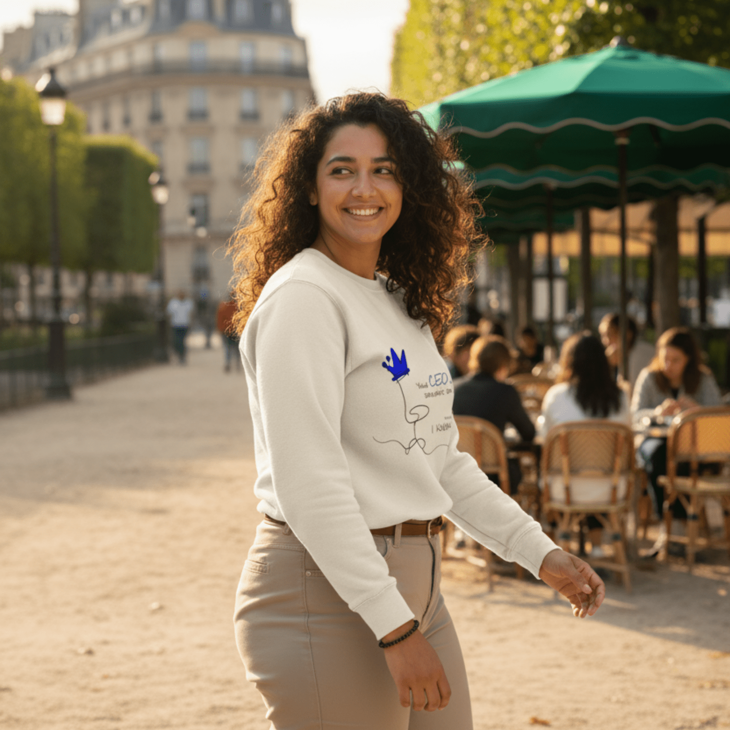 No Shit Shirts - Sweatshirt (Frontprint Large): Your CEO is someone’s son. Shocking, I know. - Equal Pay - basic