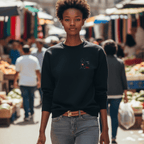 No Shit Shirts - Sweatshirt: I didn’t come from your rib. - Body & Autonomy & Sexism - basic