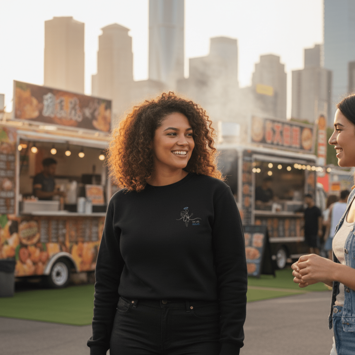 No Shit Shirts - Sweatshirt: IDK. IDC. IDGAF. - Society & Patriarchy - basic