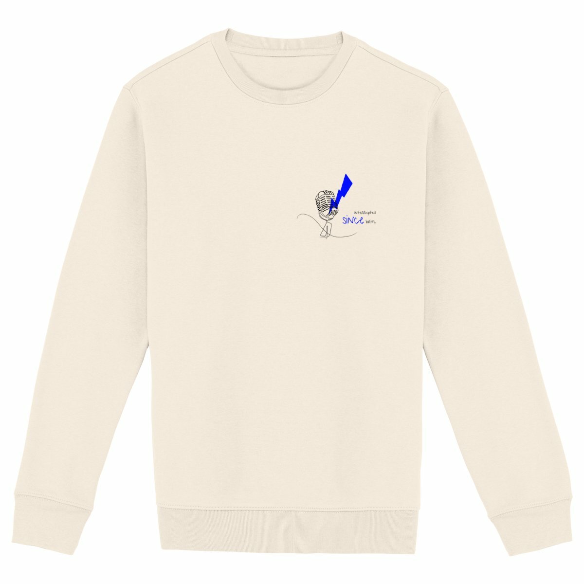 No Shit Shirts - Sweatshirt: Interrupted since birth. - Mansplaining - basic