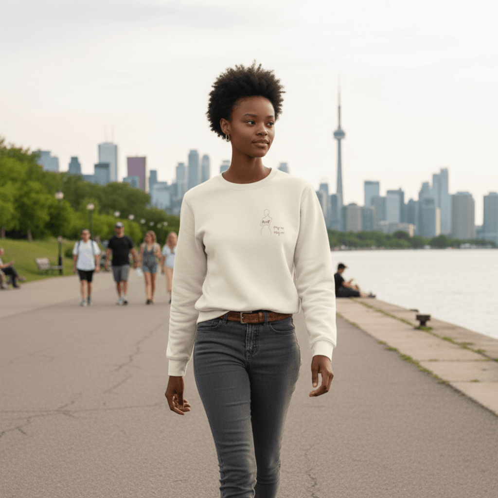 No Shit Shirts - Sweatshirt: My Body, My Rules - Body & Autonomy & Sexism - basic