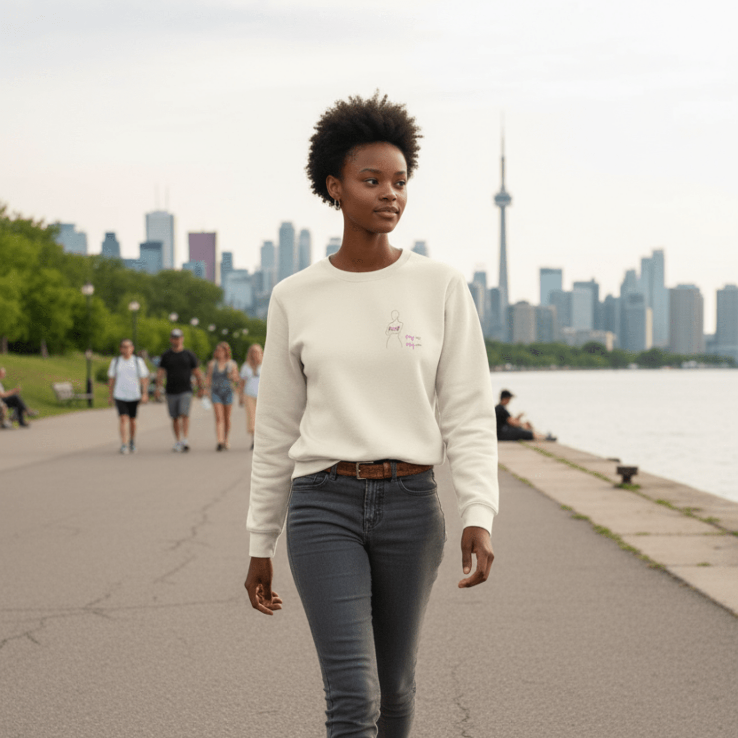 No Shit Shirts - Sweatshirt: My Body, My Rules - Body & Autonomy & Sexism - basic