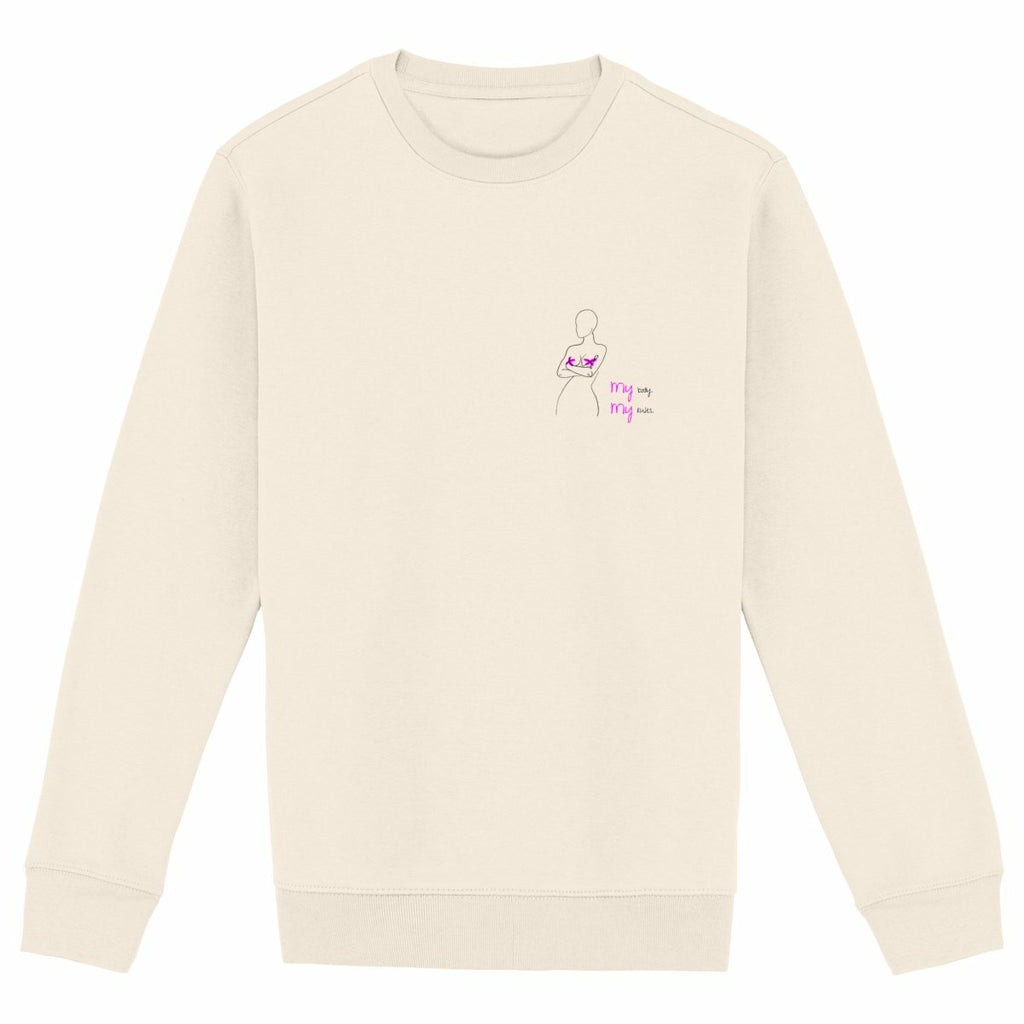 No Shit Shirts - Sweatshirt: My Body, My Rules - Body & Autonomy & Sexism - basic