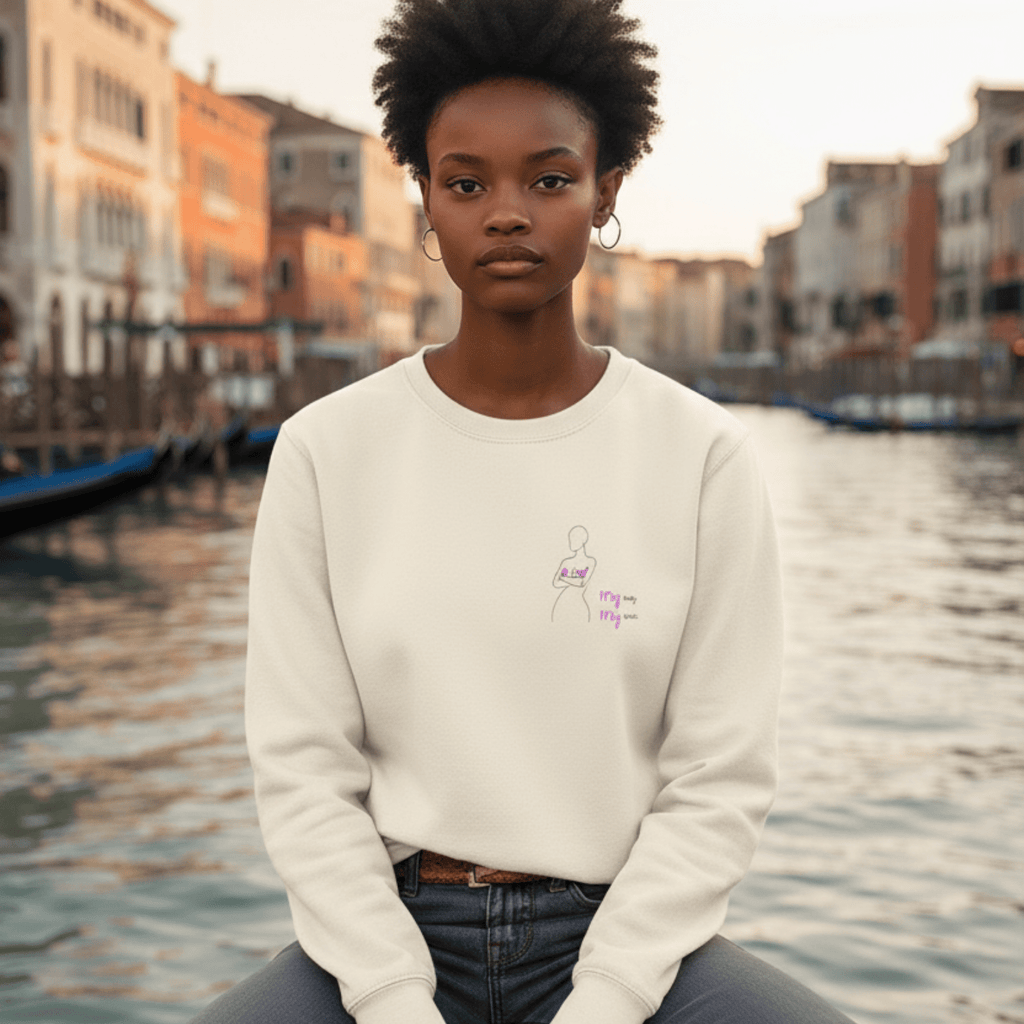 No Shit Shirts - Sweatshirt: My Body, My Rules - Body & Autonomy & Sexism - basic