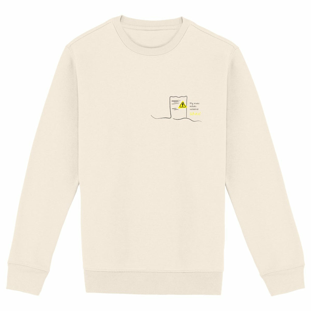 No Shit Shirts - Sweatshirt: My invoice includes unsolicited advice. - Mansplaining - basic