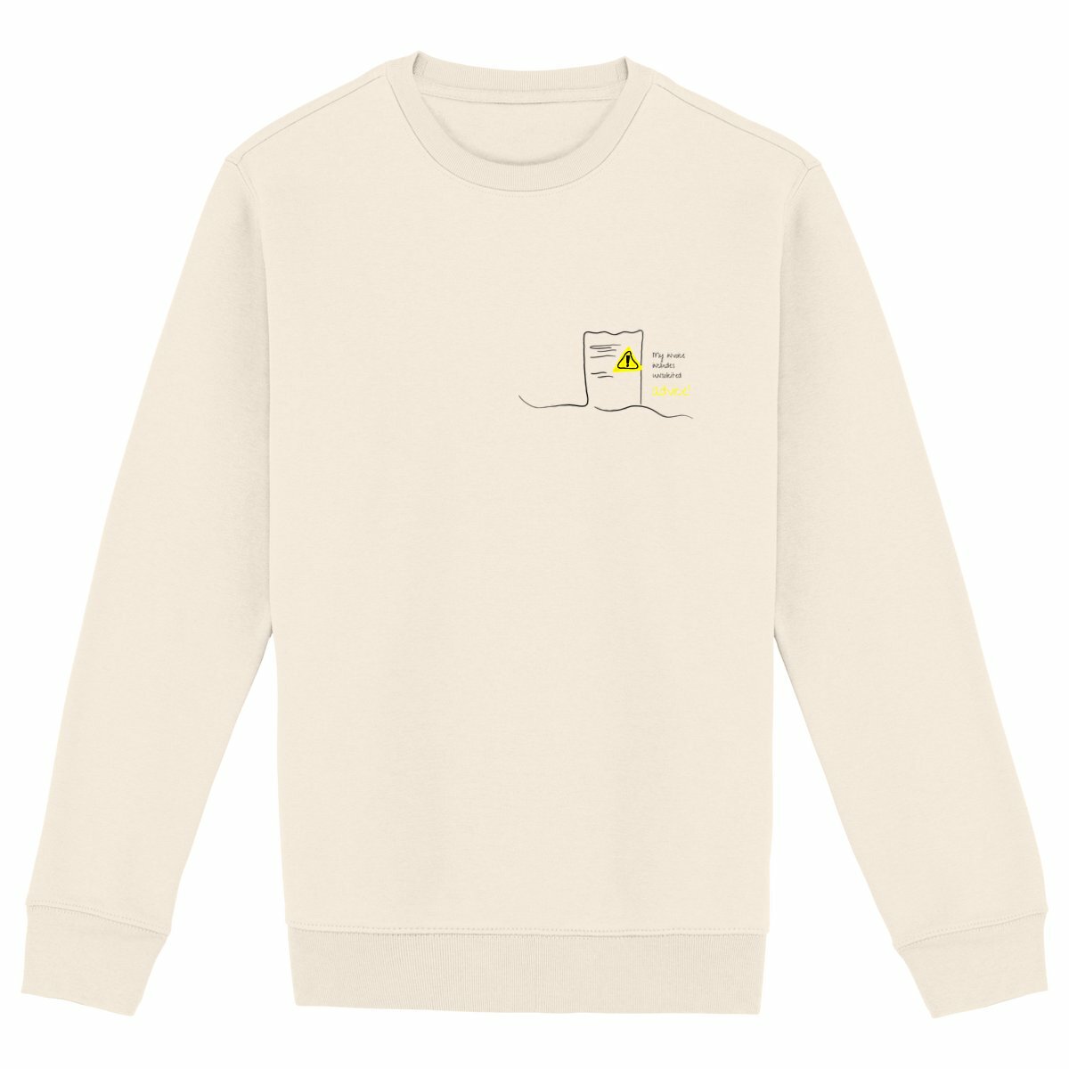 No Shit Shirts - Sweatshirt: My invoice includes unsolicited advice. - Mansplaining - basic