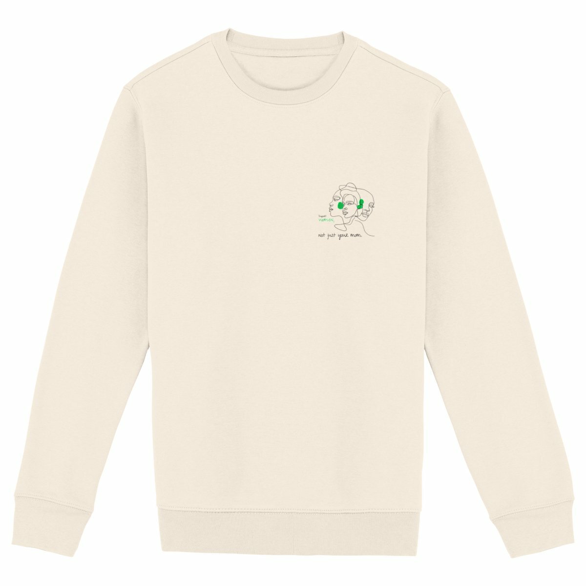 No Shit Shirts - Sweatshirt: Support women. Not just your mom - Society & Patriarchy - basic