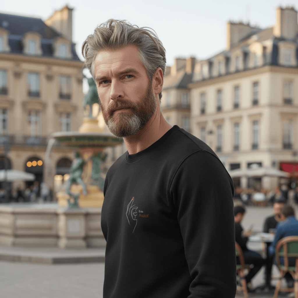 No Shit Shirts - Sweatshirt: Zero Fucks - Society & Patriarchy - basic
