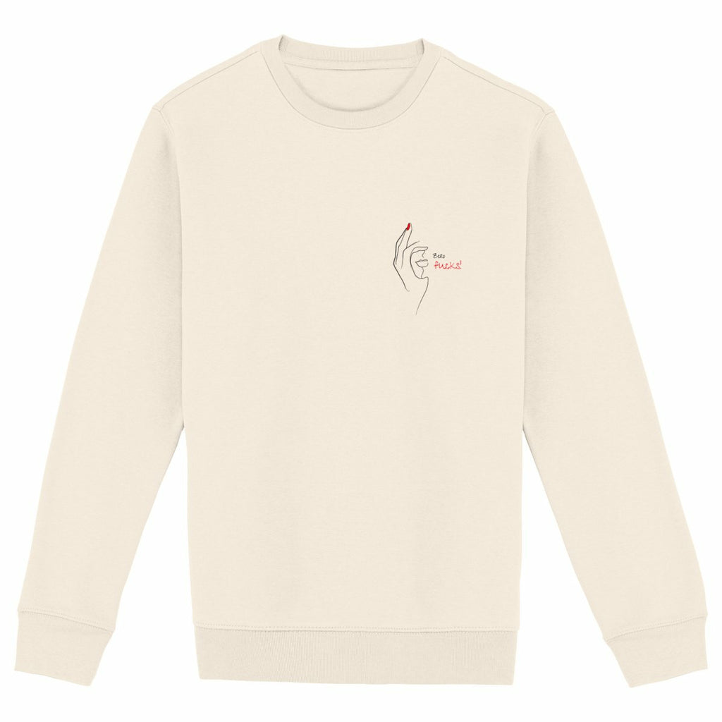 No Shit Shirts - Sweatshirt: Zero Fucks - Society & Patriarchy - basic