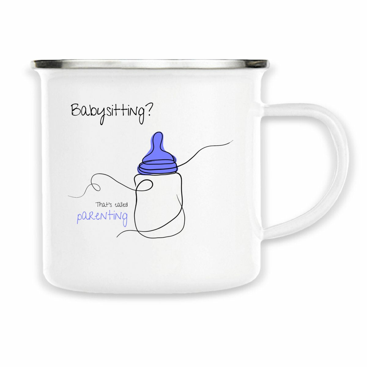 No Shit Shirts - Tasse: Babysitting? That’s called parenting! - Gender Roles - basic