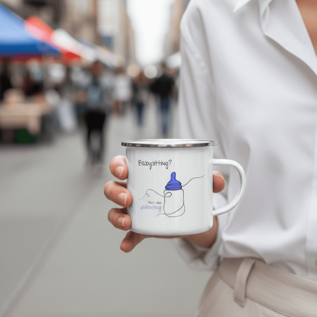 No Shit Shirts - Tasse: Babysitting? That’s called parenting! - Gender Roles - basic