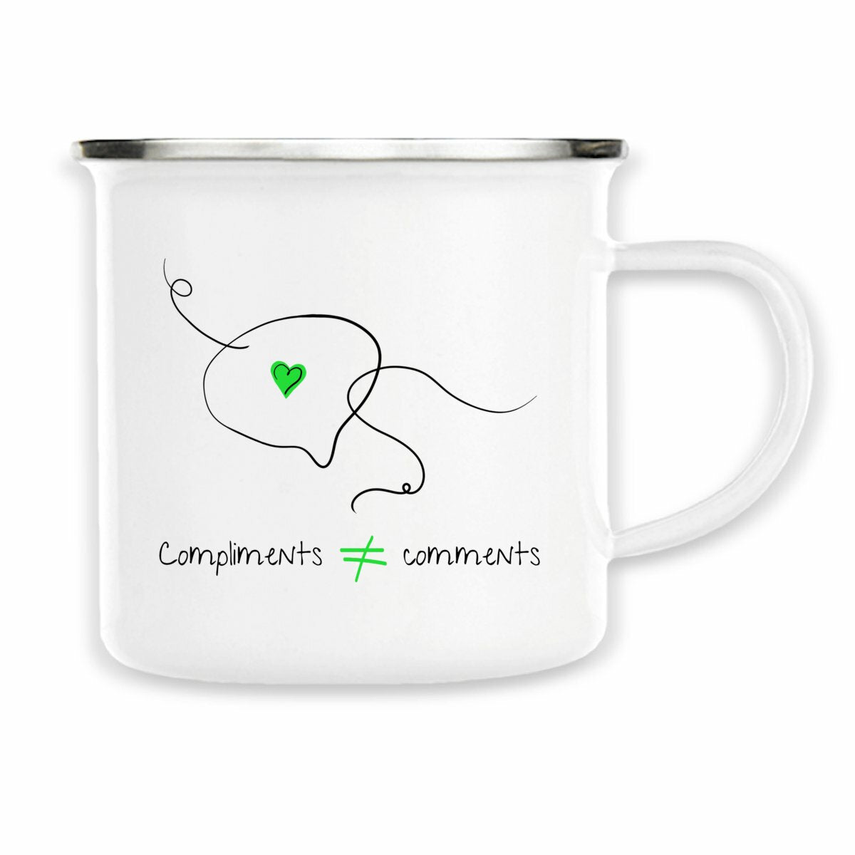 No Shit Shirts - Tasse: Compliments ≠ comments. - Mansplaining - basic