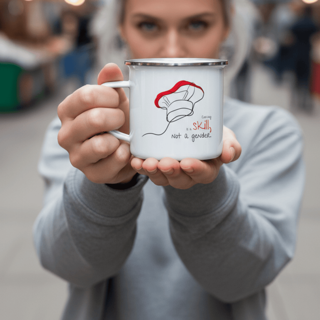 No Shit Shirts - Tasse: Cooking is a skill, not a gender. - Gender Roles - basic