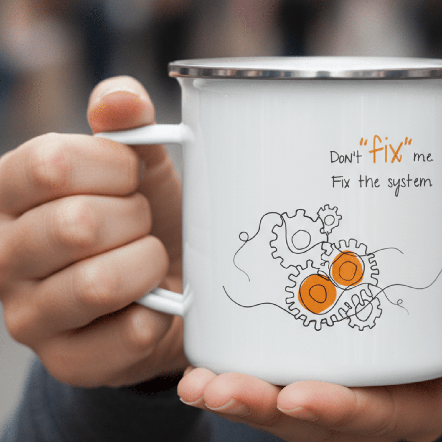 No Shit Shirts - Tasse: Don’t “fix” me. Fix the system. - Society & Patriarchy - basic