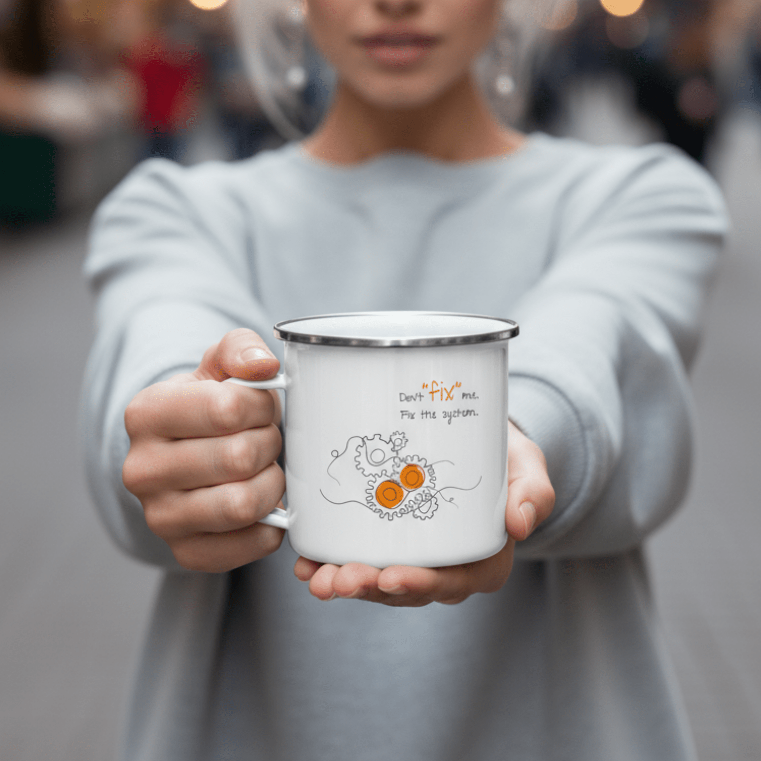 No Shit Shirts - Tasse: Don’t “fix” me. Fix the system. - Society & Patriarchy - basic