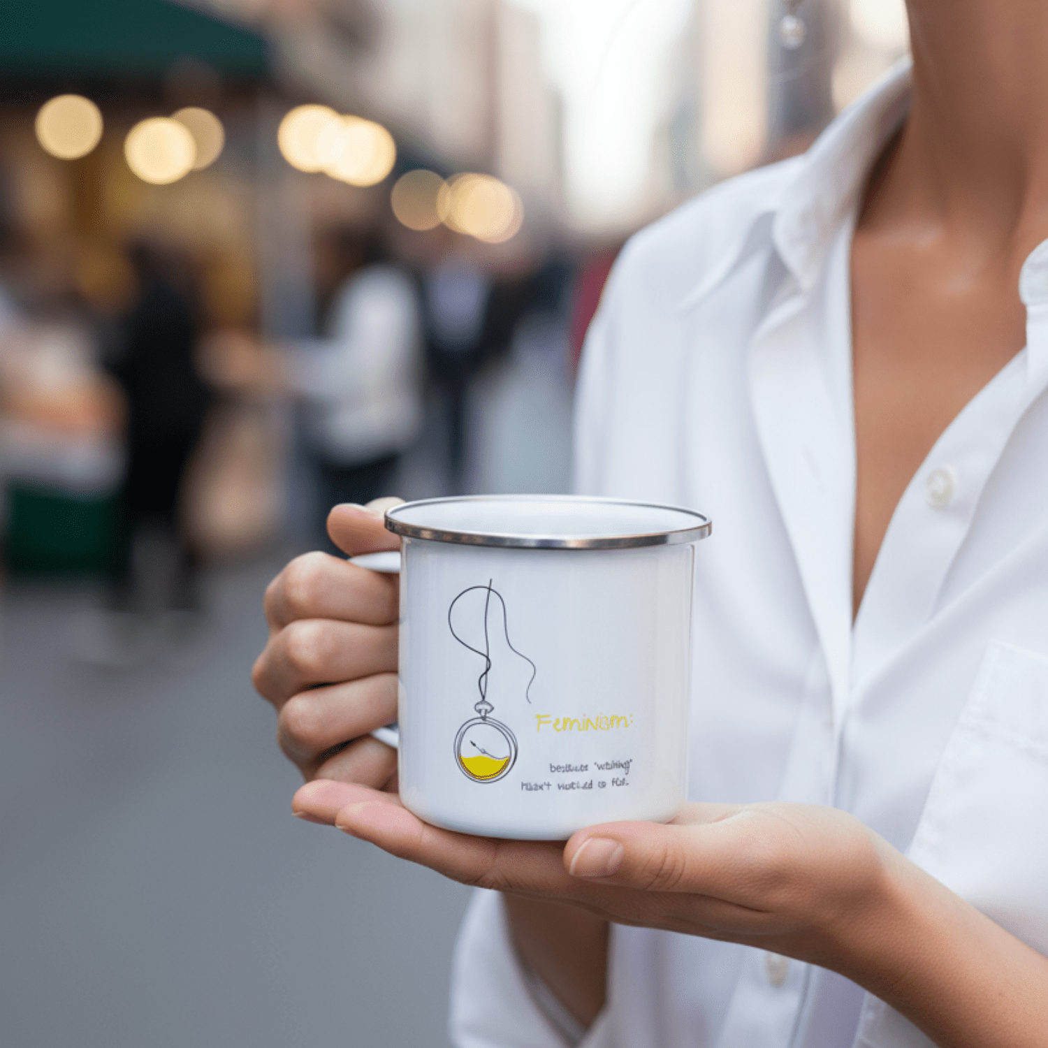 No Shit Shirts - Tasse: Feminism: because “waiting” hasn’t worked so far - Society & Patriarchy - basic