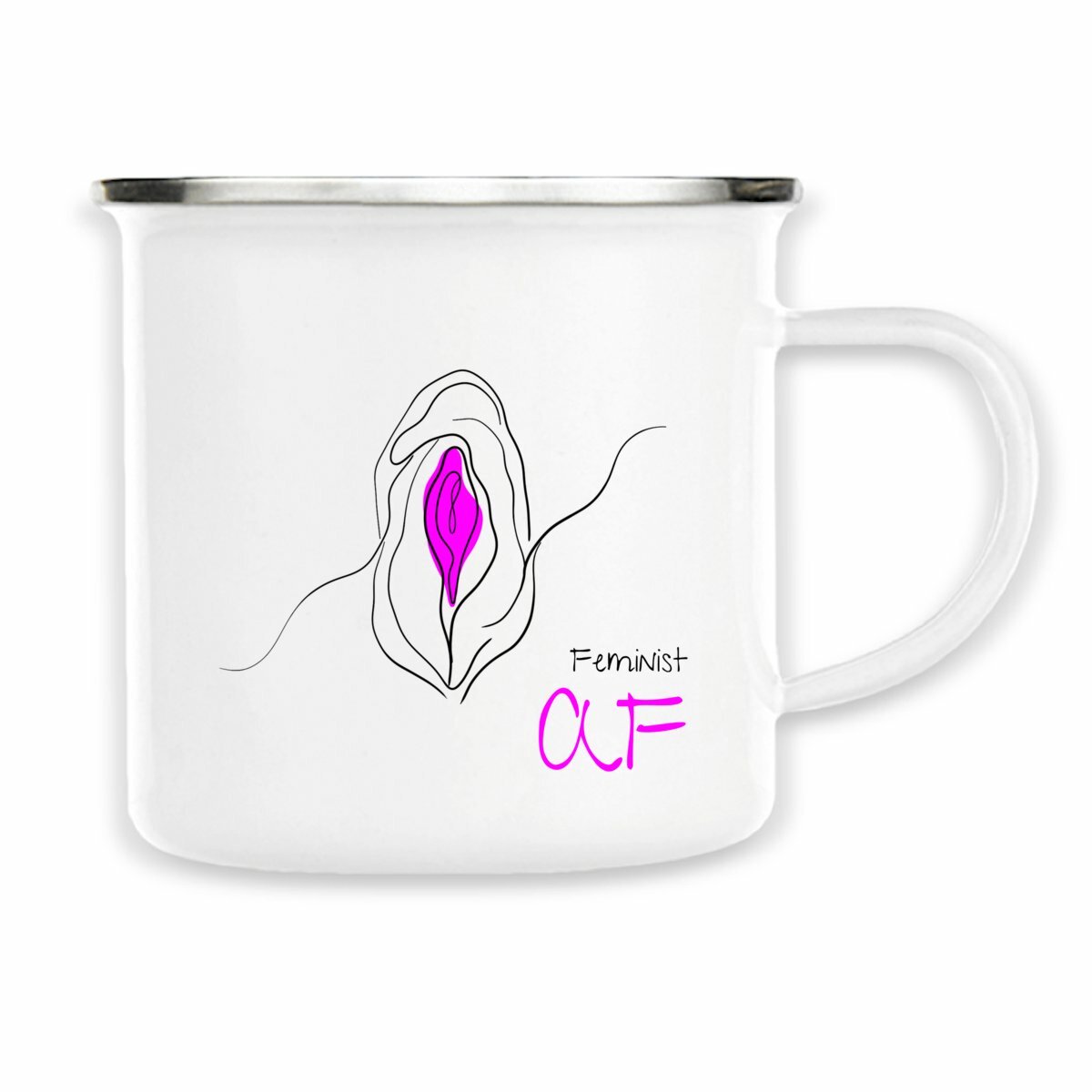 No Shit Shirts - Tasse: Feminist AF - Society & Patriarchy - basic