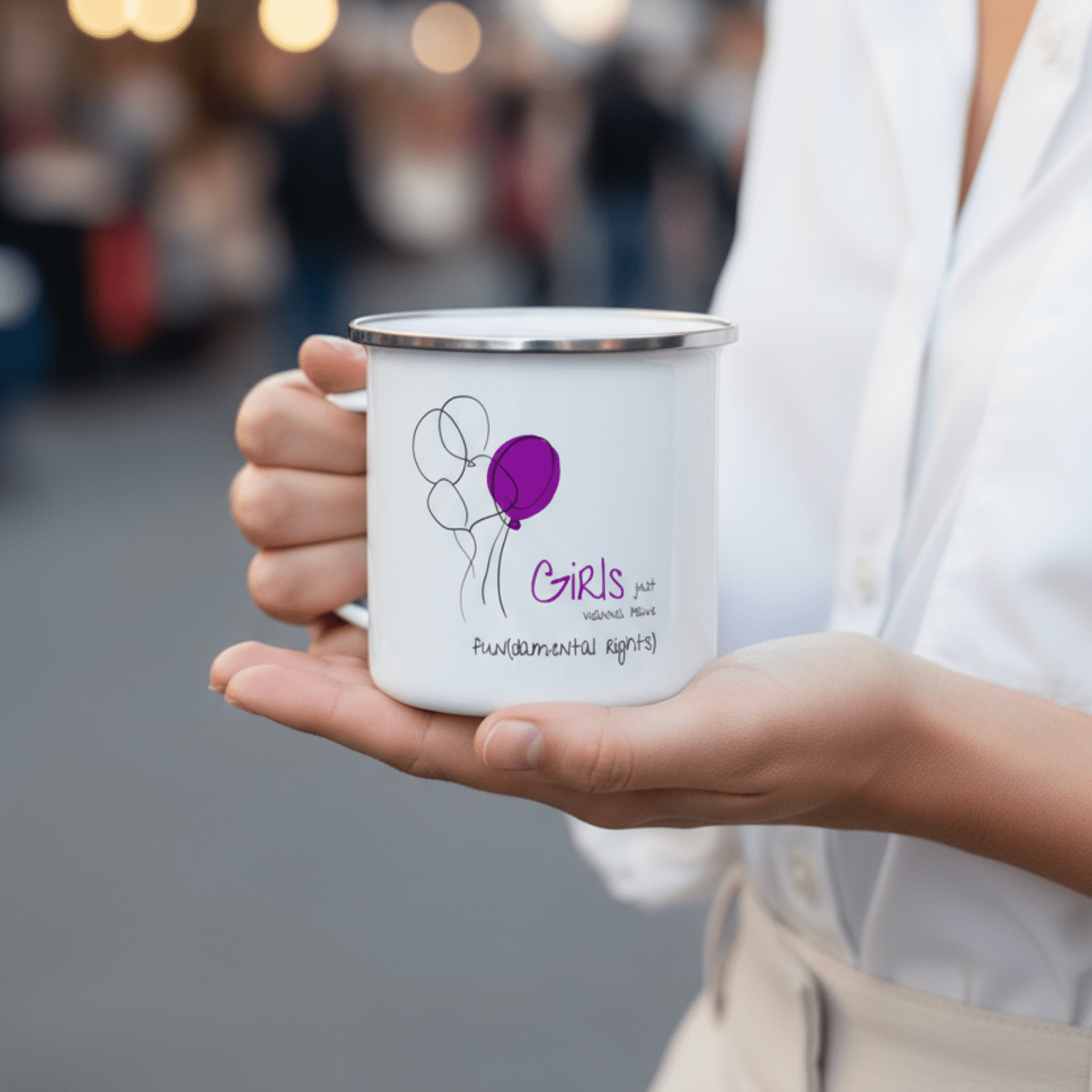 No Shit Shirts - Tasse: Girls just wanna have fun(damental rights) - Society & Patriarchy - basic