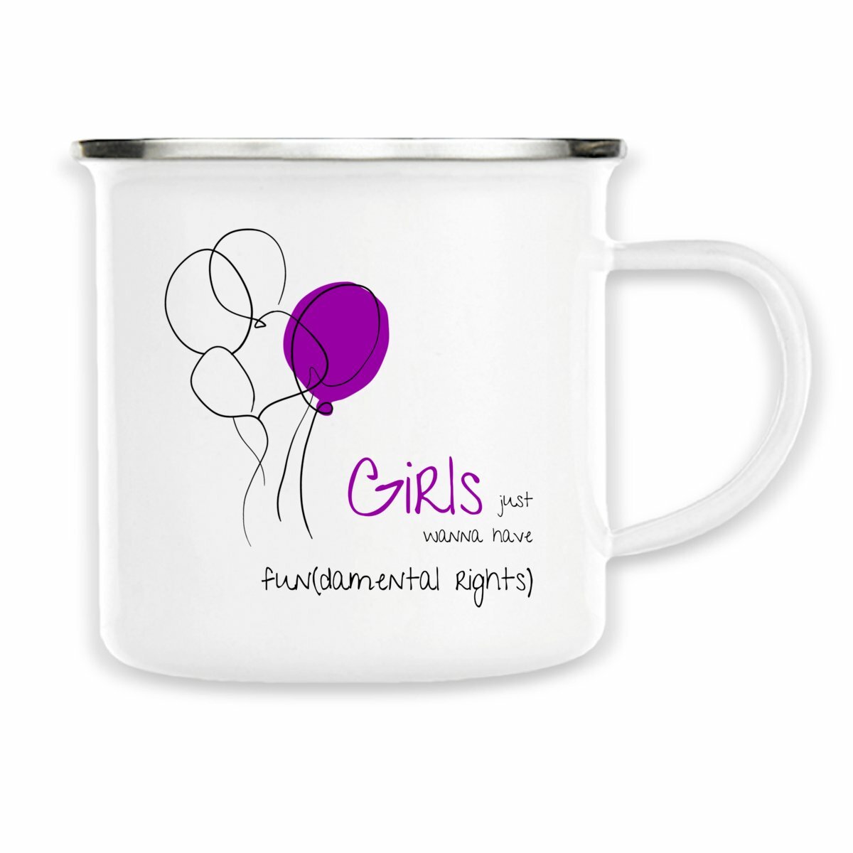 No Shit Shirts - Tasse: Girls just wanna have fun(damental rights) - Society & Patriarchy - basic