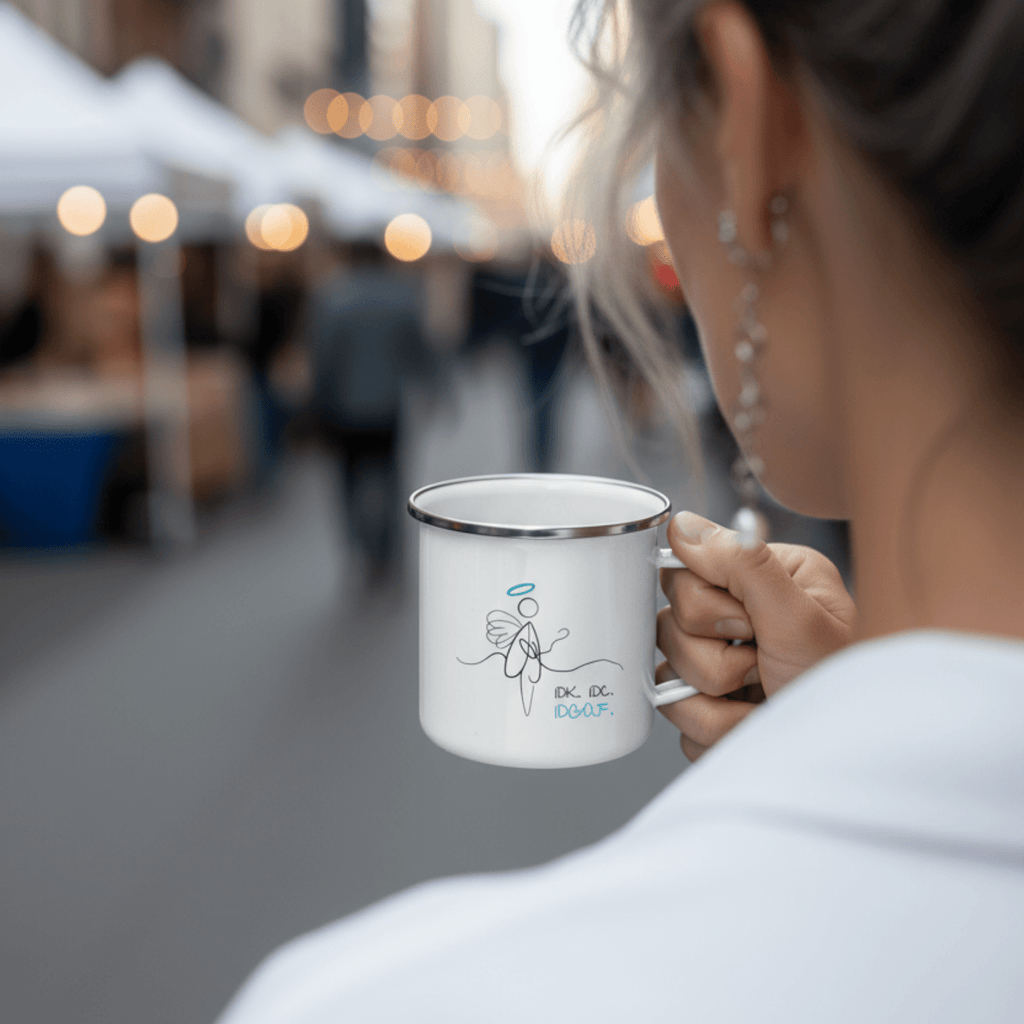 No Shit Shirts - Tasse: IDK. IDC. IDGAF. - Society & Patriarchy - basic