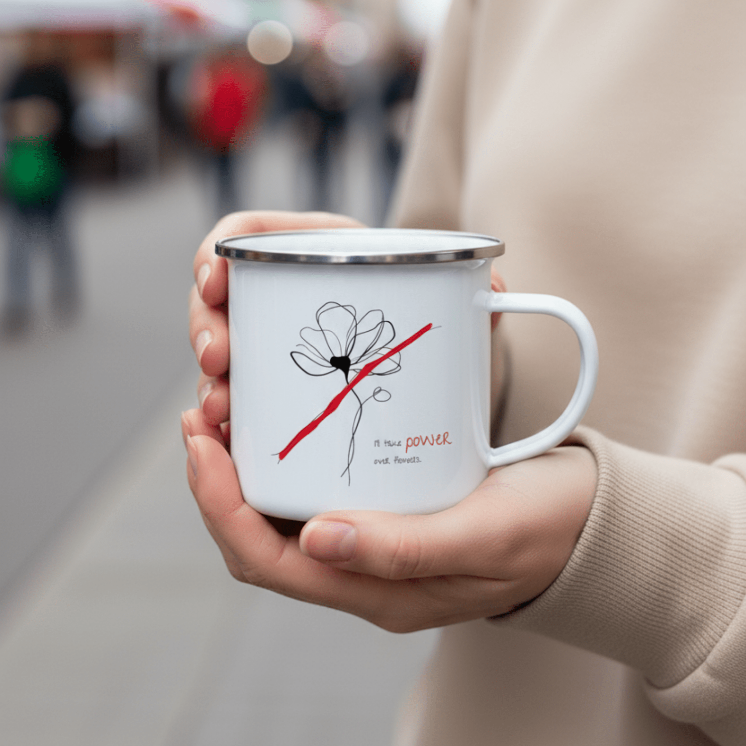 No Shit Shirts - Tasse: I’ll take power over flowers - Society & Patriarchy - basic