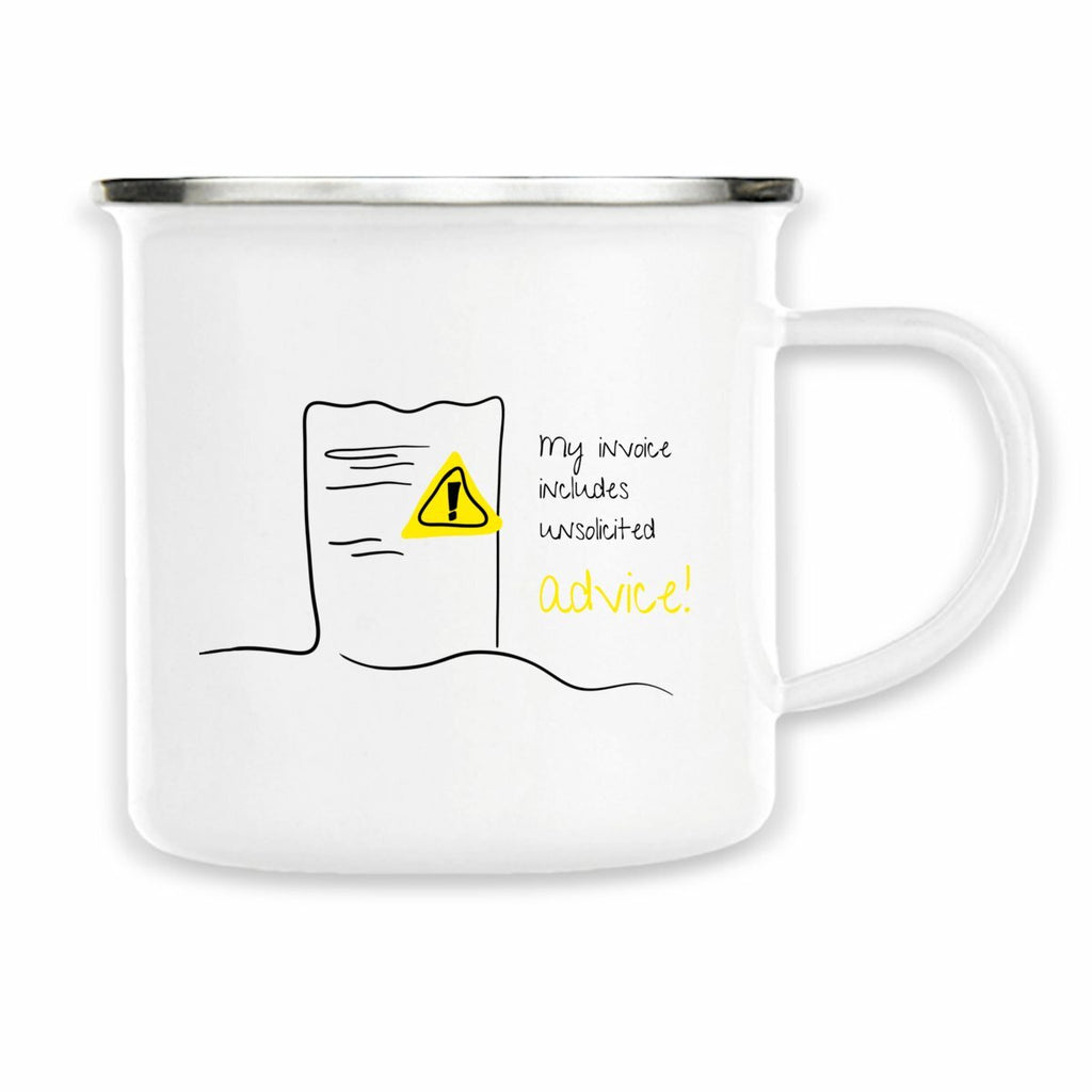 No Shit Shirts - Tasse: My invoice includes unsolicited advice. - Mansplaining - basic