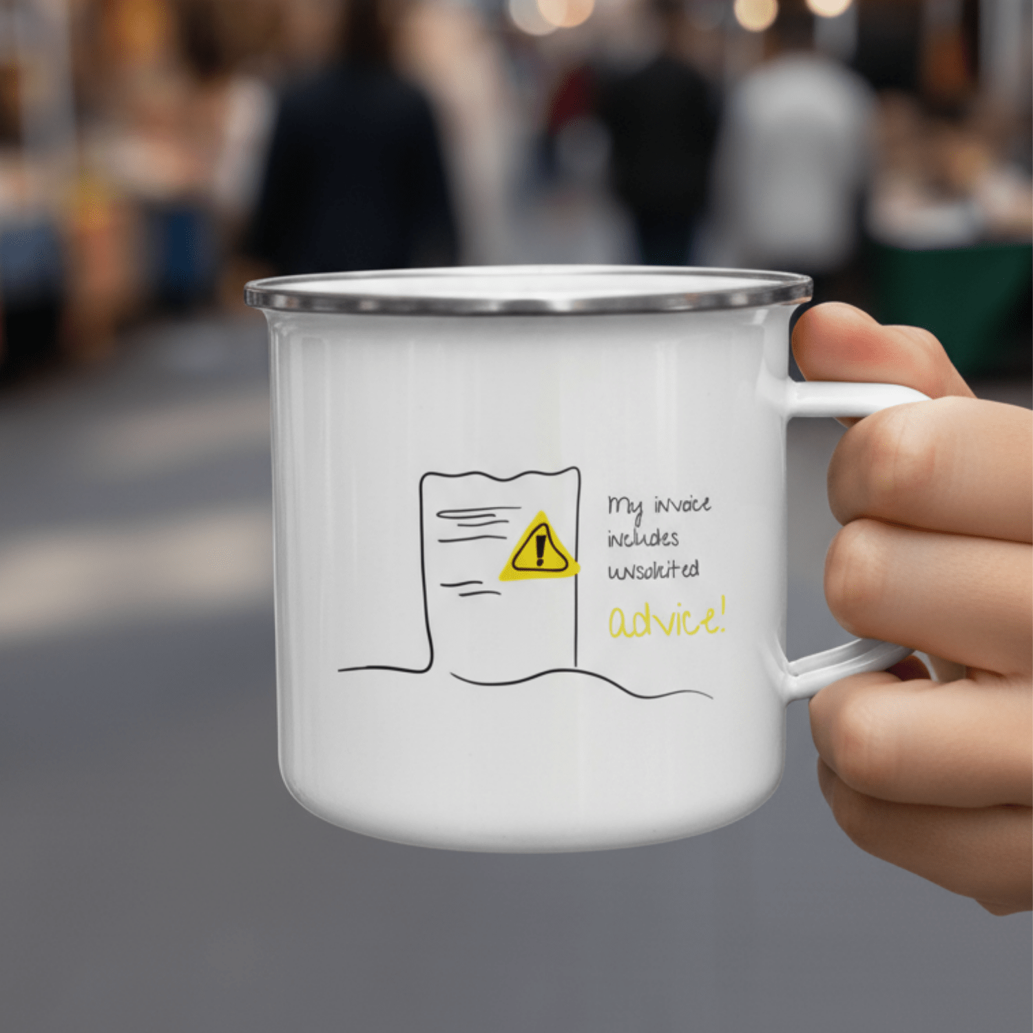 No Shit Shirts - Tasse: My invoice includes unsolicited advice. - Mansplaining - basic