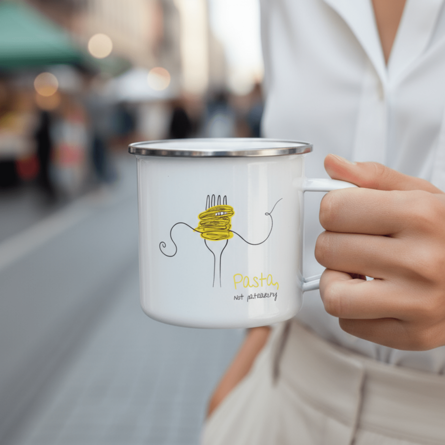 No Shit Shirts - Tasse: Pasta, not patriarchy - Society & Patriarchy - basic