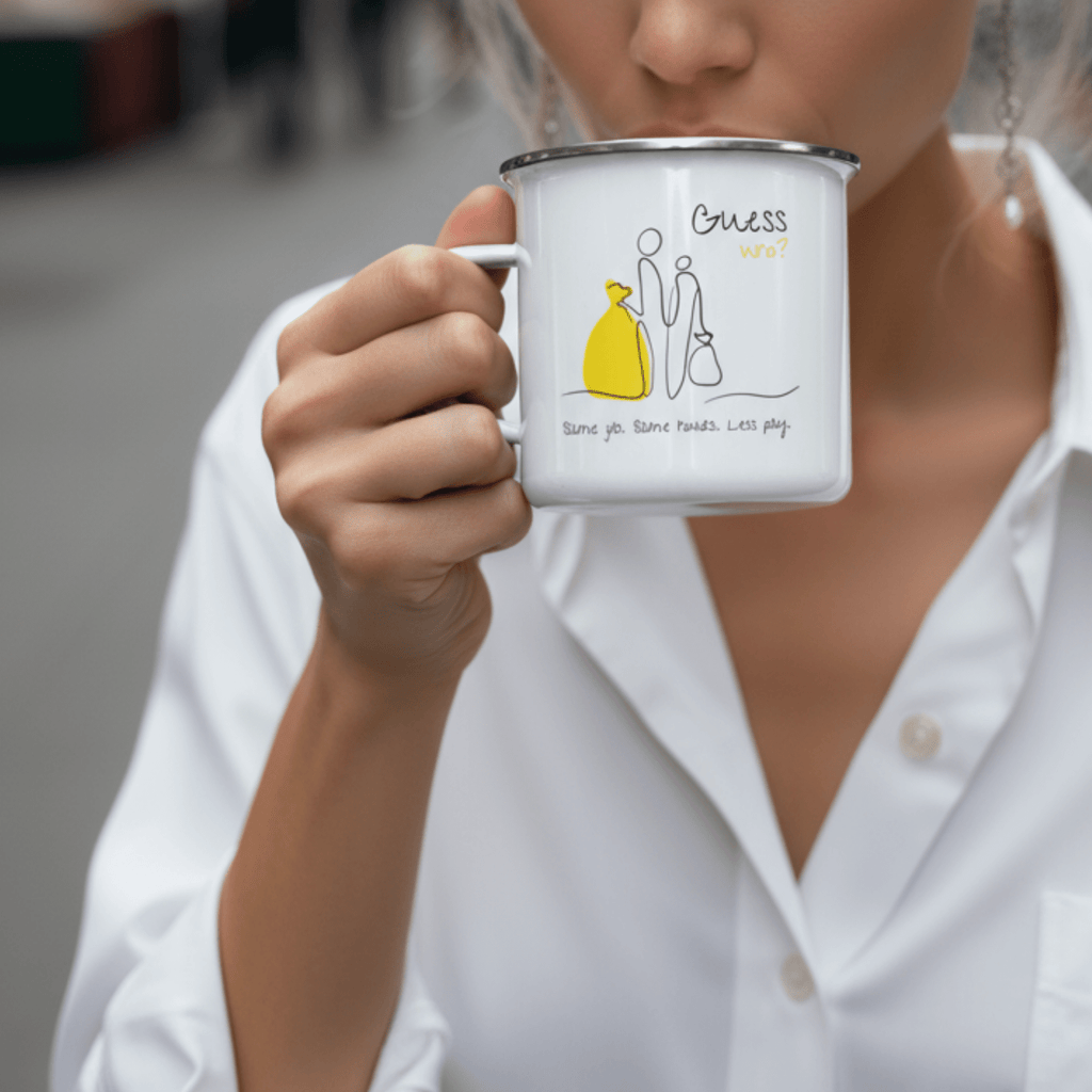 No Shit Shirts - Tasse: Same job. Same hours. Less pay. Guess who? - Equal Pay - basic