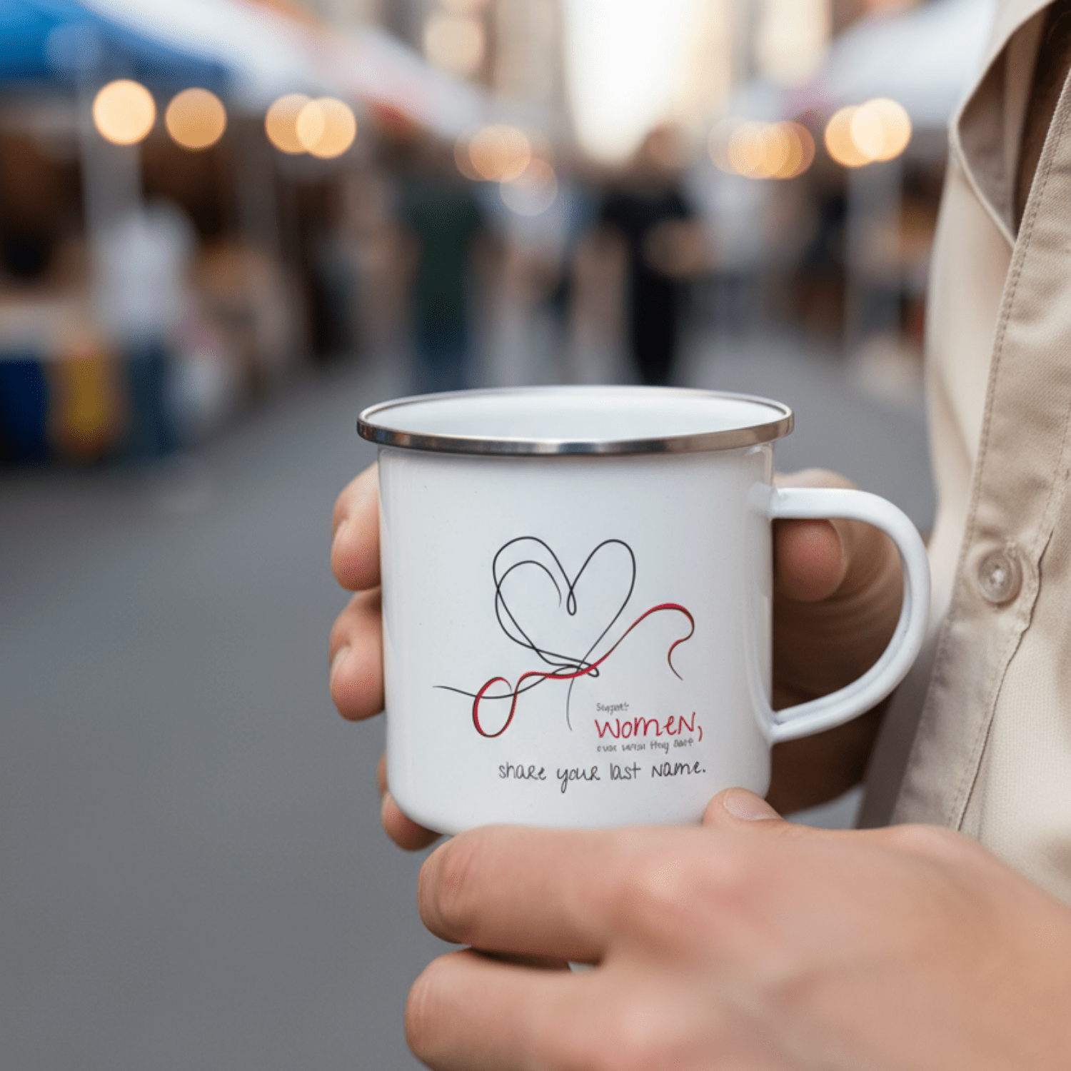 No Shit Shirts - Tasse: Support women, even when they don’t share your last name. - Society & Patriarchy - basic