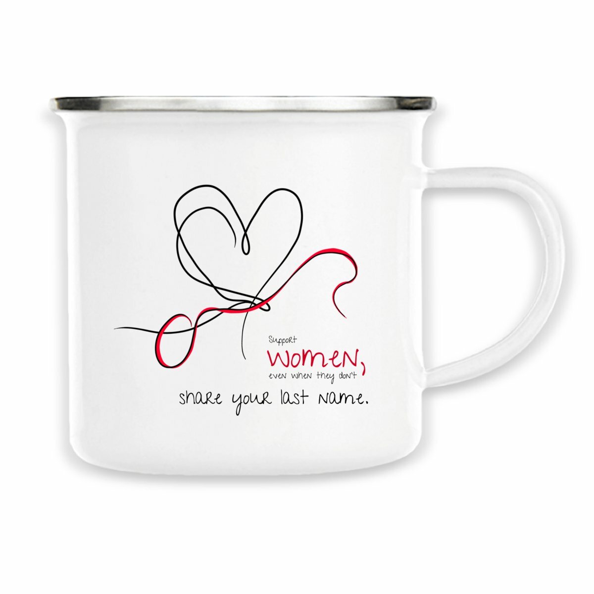 No Shit Shirts - Tasse: Support women, even when they don’t share your last name. - Society & Patriarchy - basic