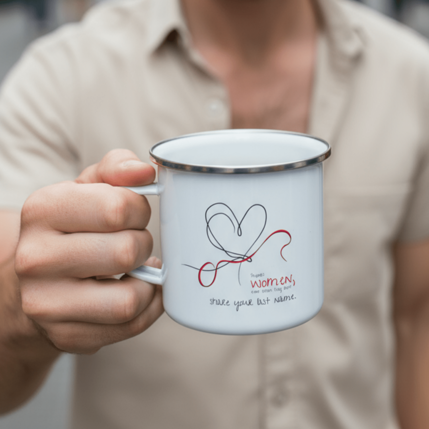 No Shit Shirts - Tasse: Support women, even when they don’t share your last name. - Society & Patriarchy - basic