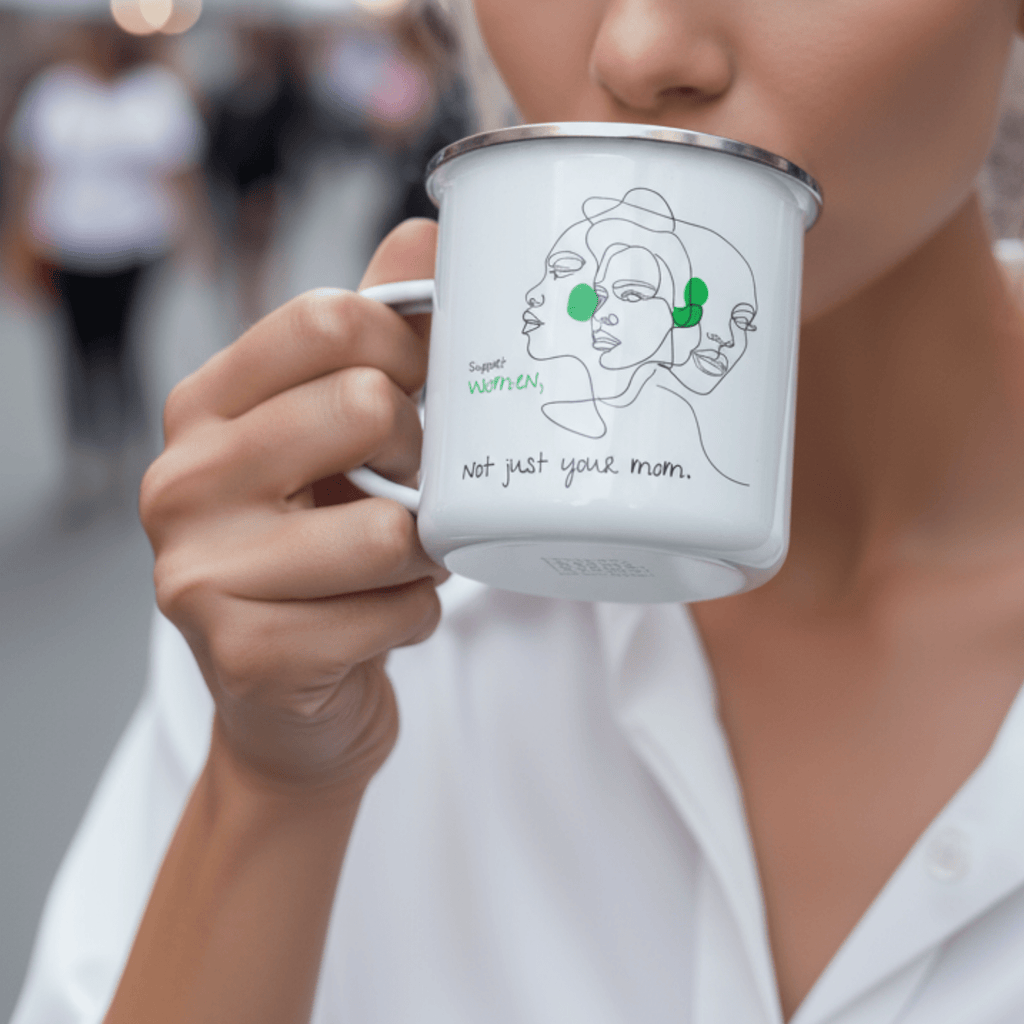 No Shit Shirts - Tasse: Support women. Not just your mom - Society & Patriarchy - basic