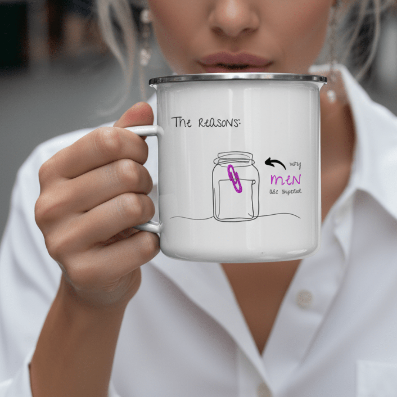 No Shit Shirts - Tasse: The reasons why men are superior: - Gender Roles - basic