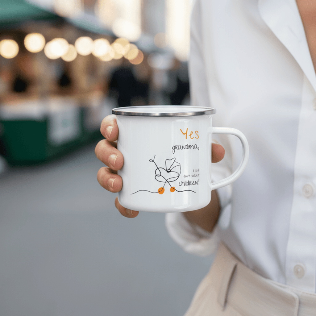 No Shit Shirts - Tasse: Yes, grandma, I still don’t want children - Gender Roles - basic