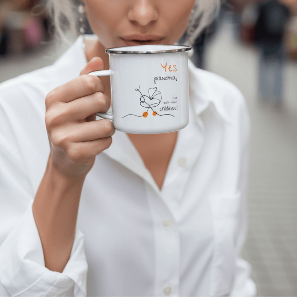 No Shit Shirts - Tasse: Yes, grandma, I still don’t want children - Gender Roles - basic
