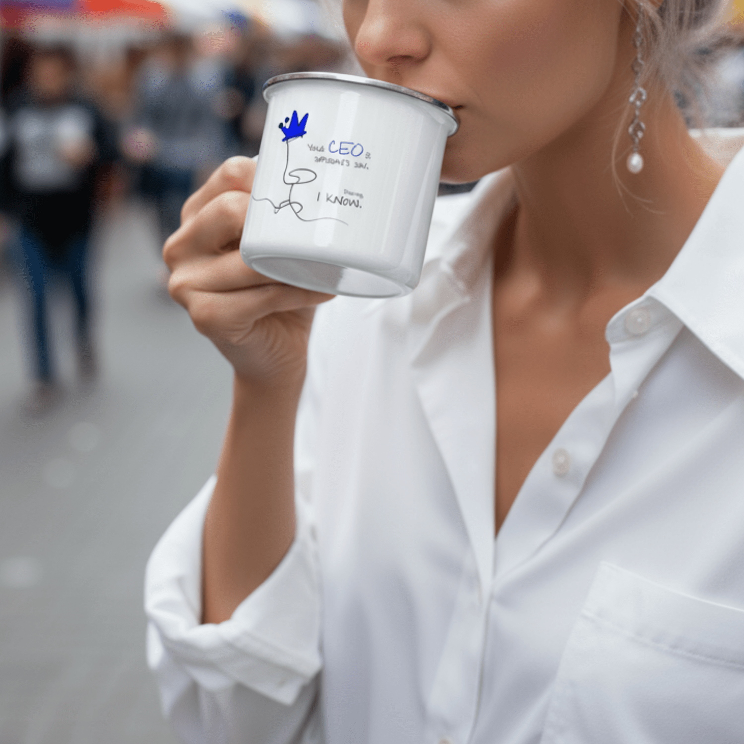 No Shit Shirts - Tasse: Your CEO is someone’s son. Shocking, I know. - Equal Pay - basic