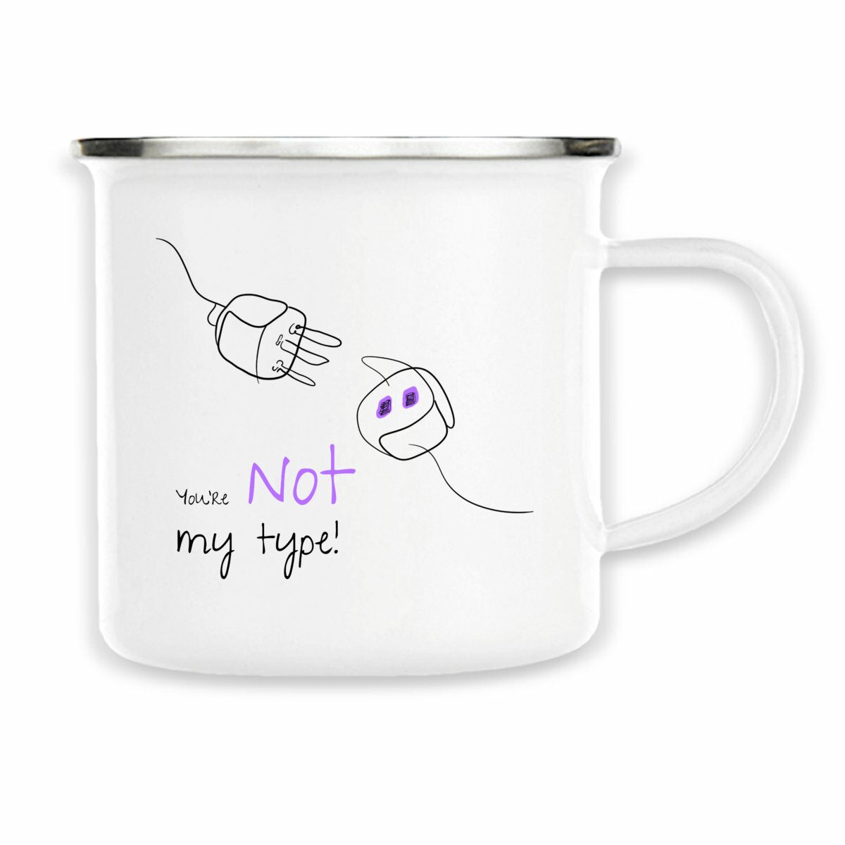 No Shit Shirts - Tasse: Your not my type - Body & Autonomy & Sexism - basic