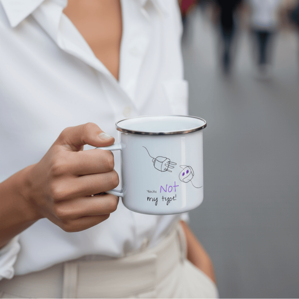 No Shit Shirts - Tasse: Your not my type - Body & Autonomy & Sexism - basic