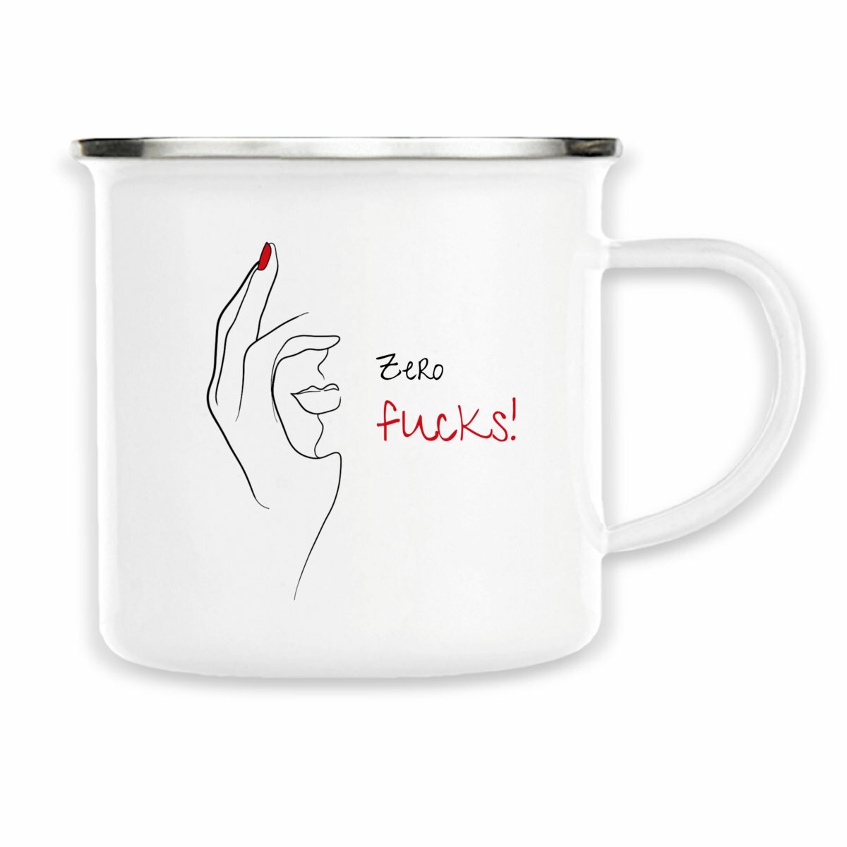 No Shit Shirts - Tasse: Zero Fucks - Society & Patriarchy - basic