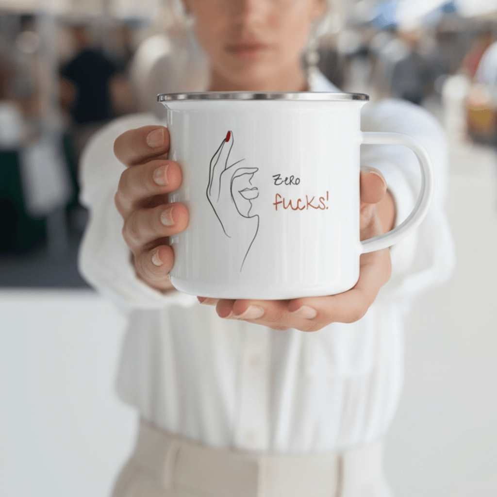 No Shit Shirts - Tasse: Zero Fucks - Society & Patriarchy - basic