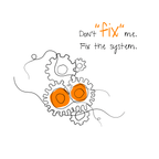 No Shit Shirts - Trinkflasche: Don’t “fix” me. Fix the system. - Society & Patriarchy - basic
