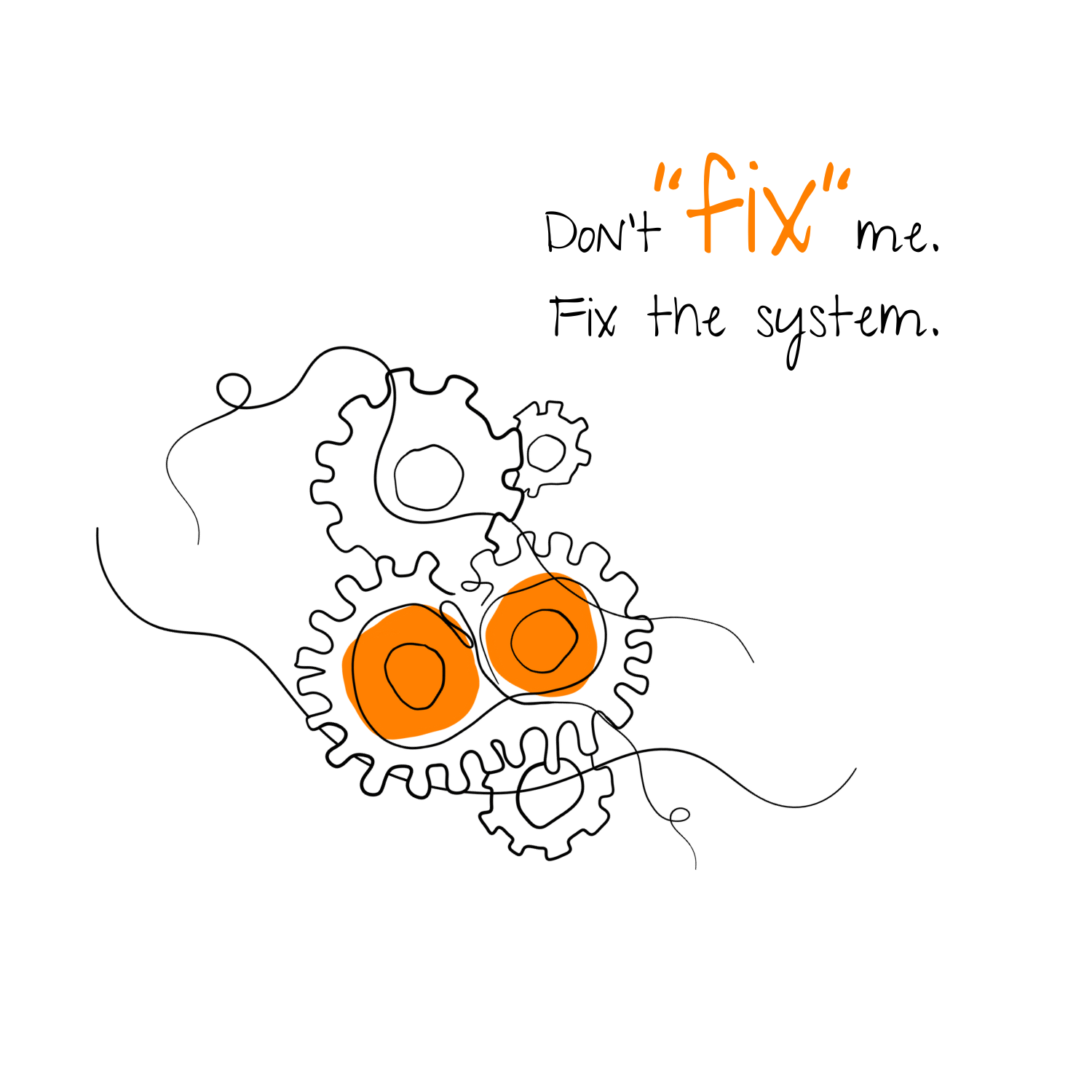 No Shit Shirts - Trinkflasche: Don’t “fix” me. Fix the system. - Society & Patriarchy - basic