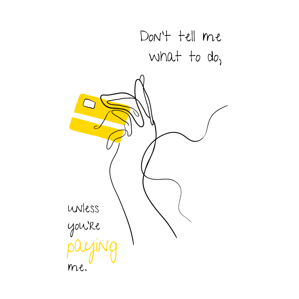 No Shit Shirts - Trinkflasche: Don’t tell me what to do, unless you’re paying me - Mansplaining - basic