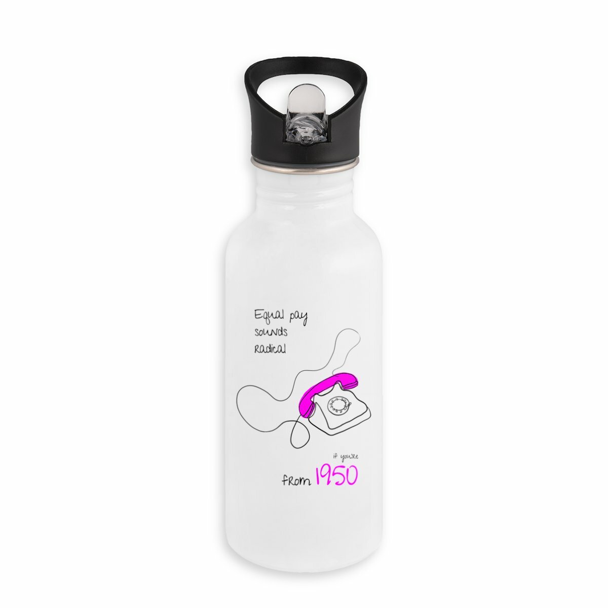 No Shit Shirts - Trinkflasche: Equal pay sounds radical… if you’re from 1950. - Equal Pay - basic